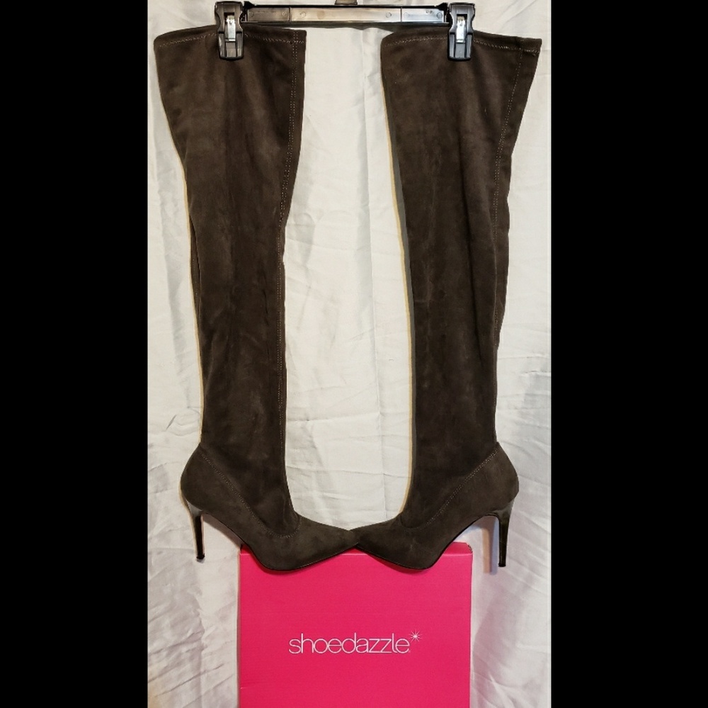 Faux Suede Over-the-Knee boots!